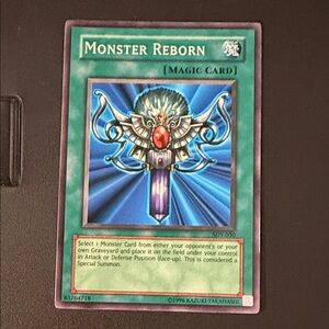 Monster Reborn Trading Card - Green